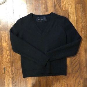 Reformation V-neck Black Cashmere Sweater S/XS